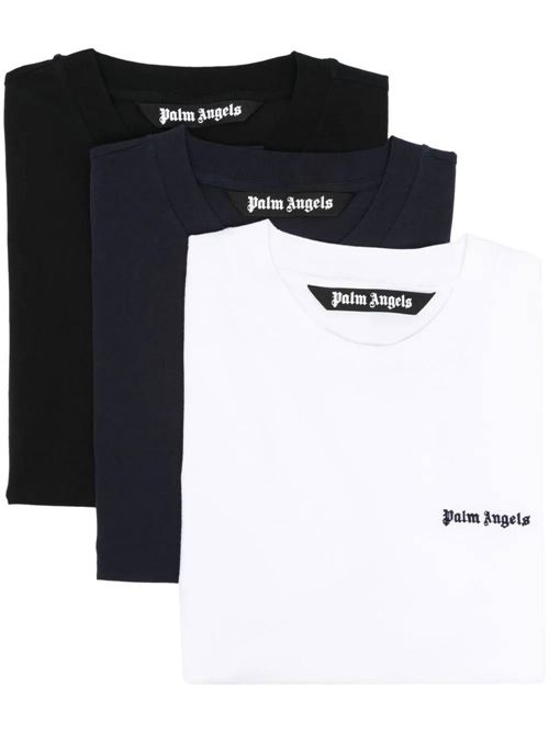 set of three different colored t-shirts PALM ANGELS | PMAA093S24JER0028484